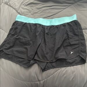 Old Navy Gray and Blue Athletic Shorts Lightweight Design
